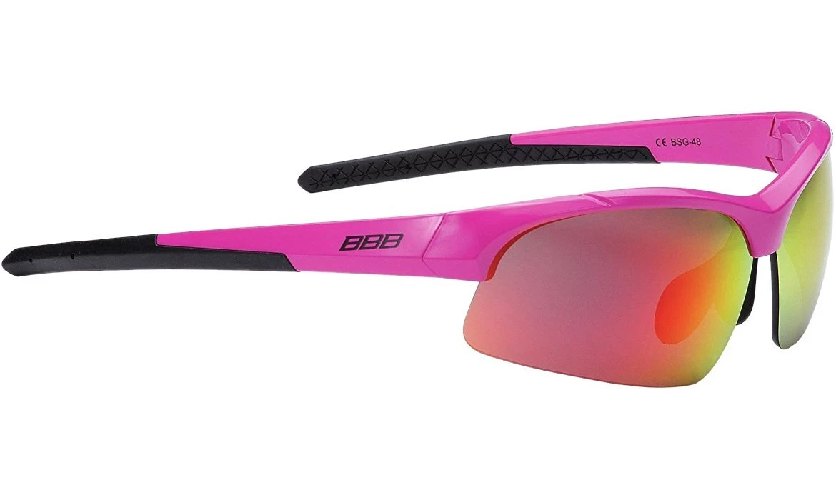 BBB BSG-48 Impress Small Fit Sport Glasses - Pink Frame Mirrored S for Sunglasses - Image 3