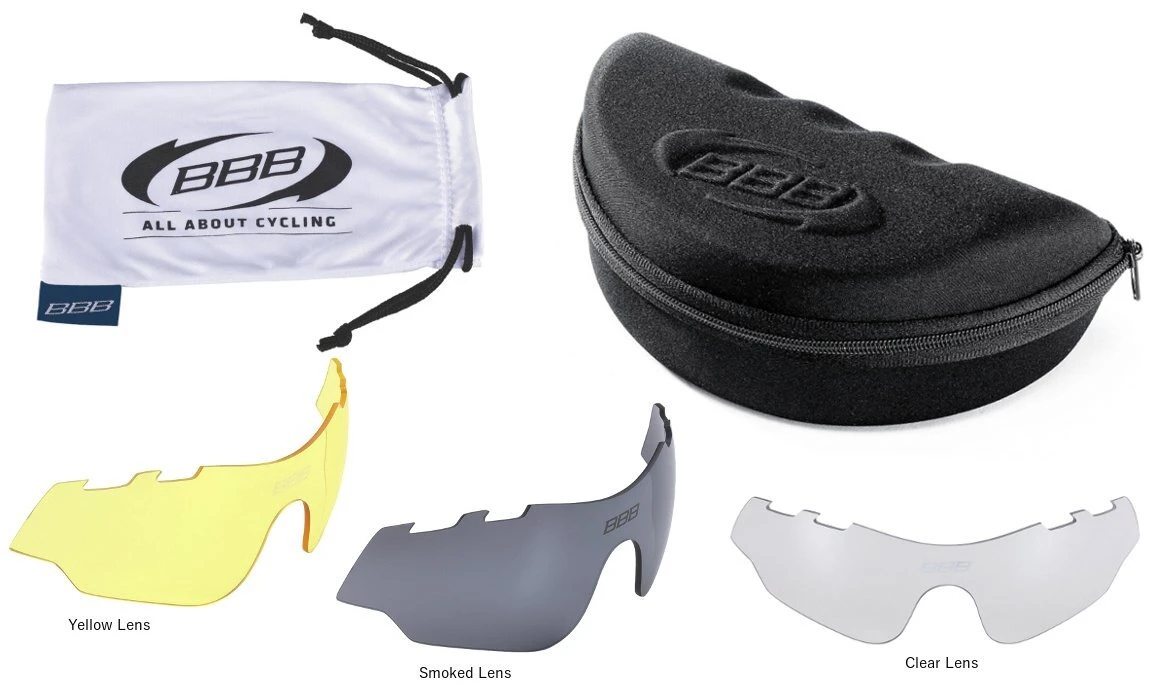 BBB BSG-50 Summit Sport Glasses - White Frame Smoked Lens for Sunglasses - Image 4