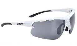 BBB BSG-52 Impulse Sport Glasses - Glossy White Frame Smoked Lens for Sunglasses