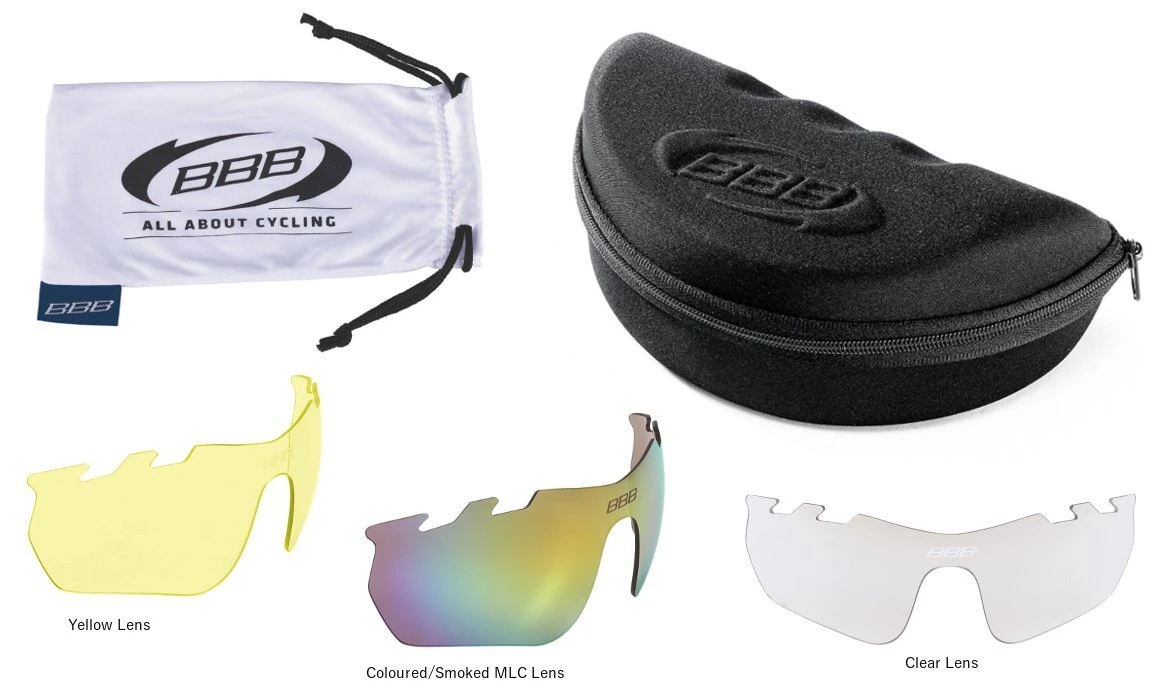 BBB BSG-55 Select XL Sport Glasses - Orange Frame Multi-Colour Len for Sunglasses - Image 3