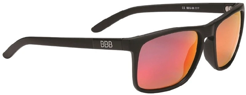 BBB BSG-56 Town Sunglasses - Matt Black Frame Polarised Red Lens for Sunglasses