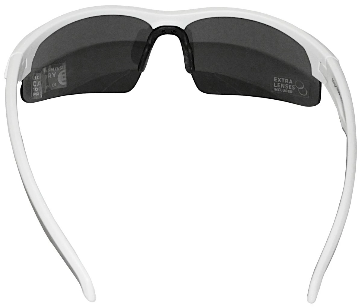 BBB BSG-58 Impress Sports Glasses - Matt White Frame Smoke Lens for Sunglasses - Image 3