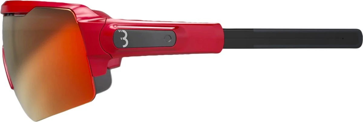 BBB Commander Sports Glasses - Red Frame Smoke Red Lens for Sunglasses - Image 3