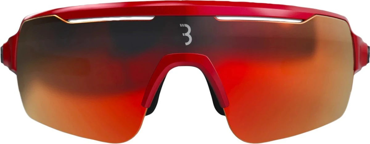 BBB Commander Sports Glasses - Red Frame Smoke Red Lens for Sunglasses - Image 4