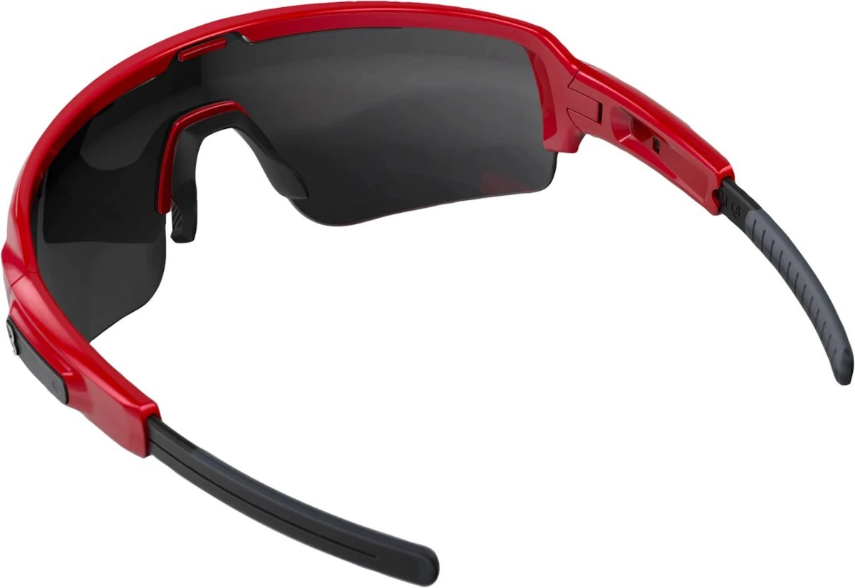 BBB Commander Sports Glasses - Red Frame Smoke Red Lens for Sunglasses - Image 6