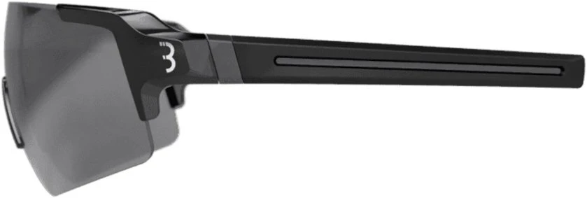 BBB Fullview Sports Glasses - Glossy Black Frame Smoke Lens for Sunglasses - Image 3