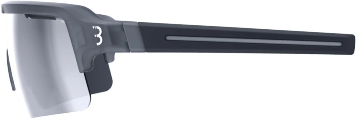 BBB Fuse Sunglasses - Transparent Smoke Grey Frame Silver Lens for Sunglasses - Image 3