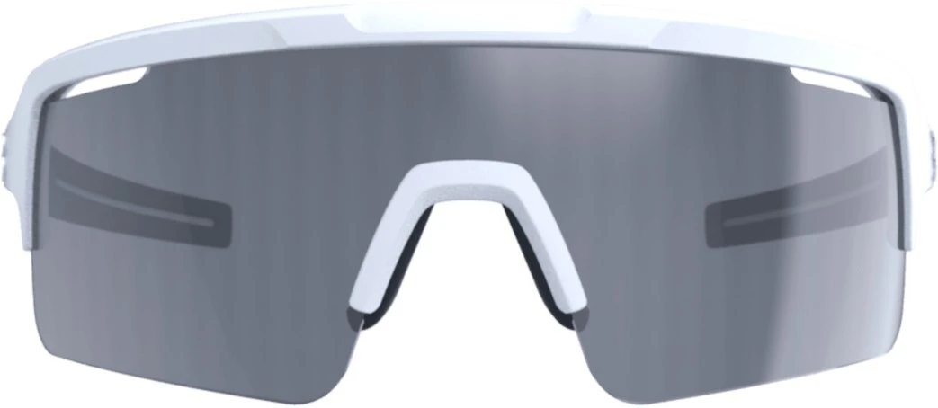 BBB Fuse Sunglasses - Matte White/Black Frame Smoke Flash Mirror L for Sunglasses - Image 4